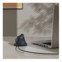 Hama ECM-500R Ratón ergonómico vertical con cable, 1800 DPI, 7 botones, Negro