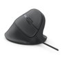 Hama ECM-500R Ratón ergonómico vertical con cable, 1800 DPI, 7 botones, Negro