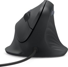 Hama ECM-500 ratón alámbrico ergonómico negro