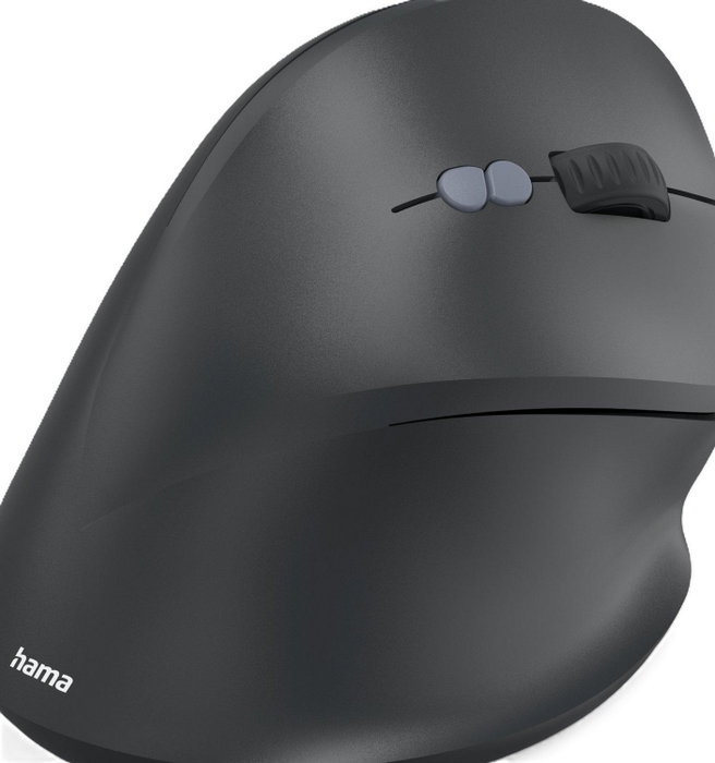 Hama ECM-500 ratón alámbrico ergonómico negro