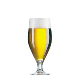 ARC Copa de Cerveza Vidrio Tensionado 38 cl / 0.38 L - Diámetro 77 mm, Alto 179 mm, Borde Grueso - Cristalería (Set de 6)