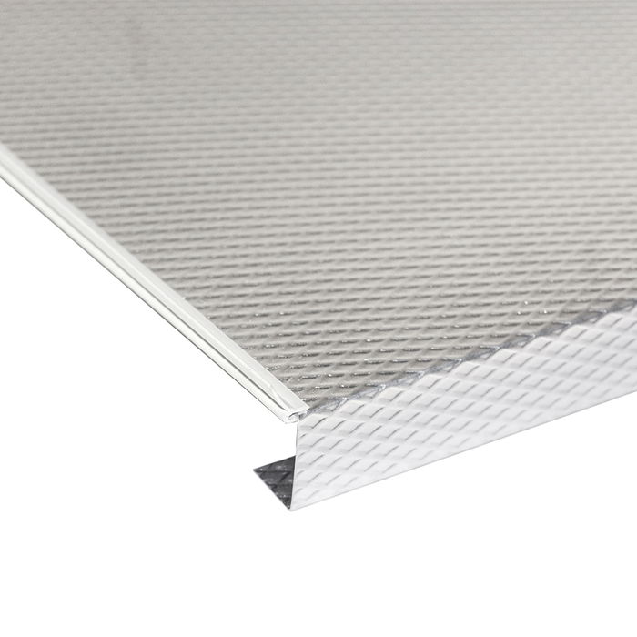 Emuca Protector de fondo para muebles de cocina, tablero 16mm, módulo 600mm, 568x580mm, Plástico y Aluminio, Aluminio natural