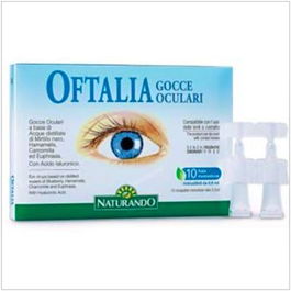 NATURANDO Oftalia Gotas 10 Monodosis Oftálmicas con Ácido Hialurónico y Extractos Naturales para Alivio Visual