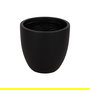 S/4 Maceteros Negro Fibra de Magnesio 44 X 44 X 41,50 cm