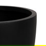 S/4 Maceteros Negro Fibra de Magnesio 44 X 44 X 41,50 cm