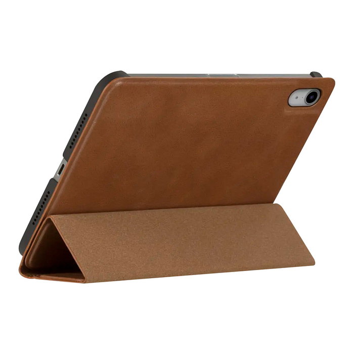dbramante Risskov Funda Folio para iPad Pro 11" (M5 2025/M4 2024) en Cuero de Grano Entero Color Bronceado