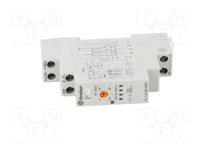 FINDER Automata de escalera para raíl DIN 110-240VAC SPST-NO IP20 FINDER Automata de escalera para raíl DIN 110-240VAC SPST-NO IP20