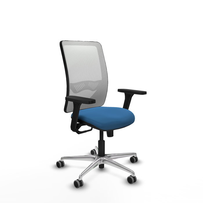 PIQUERAS Y CRESPO Silla de oficina Zulema con Mecanismo Sincro, Azul claro y Blanco PIQUERAS Y CRESPO Silla de oficina Zulema con Mecanismo Sincro, Azul claro y Blanco