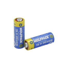 WOLFPACK LINEA PROFESIONAL Pila Alcalina 12V E23A (Blister de 2 Piezas) lifetyme