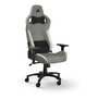 CORSAIR Gaming T3 RUSH - Silla Gaming PC, Asiento y Respaldo de Malla, Gris/Blanco, Ajuste 4D, 120kg (2023)