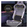 CORSAIR Gaming T3 RUSH - Silla Gaming PC, Asiento y Respaldo de Malla, Gris/Blanco, Ajuste 4D, 120kg (2023)