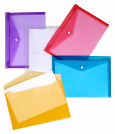 Dosier Sobre Carchivo Pp Velcro 250X180Mm (Correo) Transl.5 Colores (Set de 10)