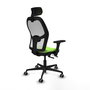 PIQUERAS Y CRESPO Silla de oficina Jorquera Sincro/Traslack Pistacho y Blanco