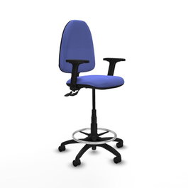 PIQUERAS Y CRESPO Taburete Aýna Azul claro con brazos 2D