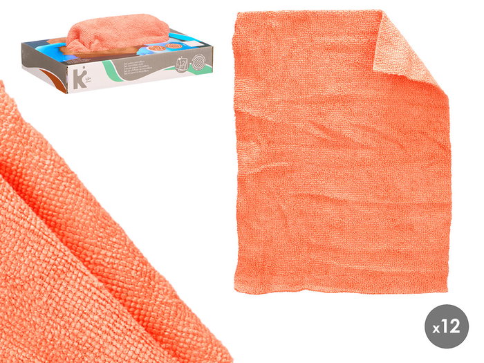 Arte Regal Set 12 Paños Microfibra Naranja 30 x 23 cm (Set de 12) Arte Regal Set 12 Paños Microfibra Naranja 30 x 23 cm (Set de 12)