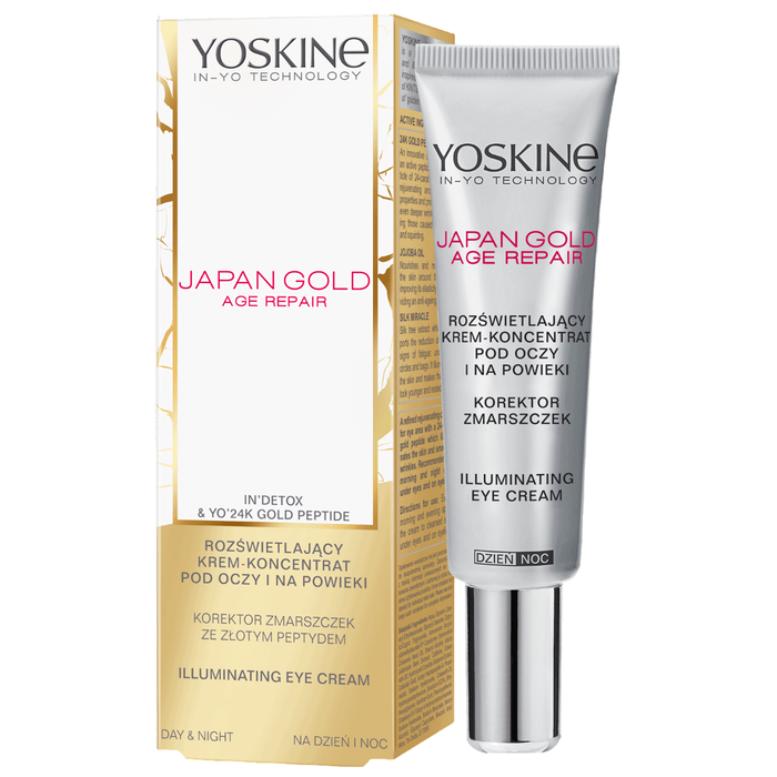 Yoskine Japan Gold Crema Iluminadora para los Ojos Día y Noche 15 ml