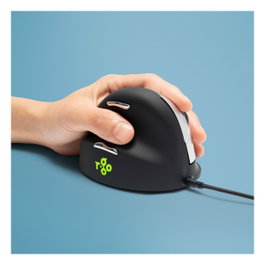 R-GO R-Go HE Break Ratón ergonómico vertical para zurdos, Negro