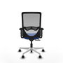 PIQUERAS Y CRESPO Silla de oficina Zulema con mecanismo Sincro/Traslack Azul y Gris
