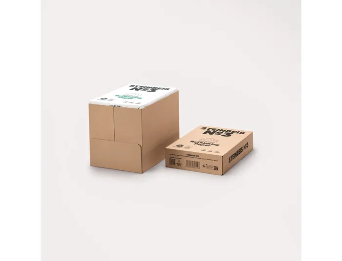 Steinbeis Papel Reciclado Nº3 DIN A4 Blanco 80 Gramos Paquete de 500 Hojas