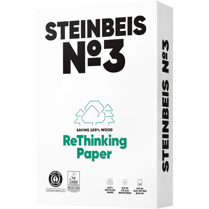 Steinbeis Papel Reciclado Nº3 A4 80g 500 Hojas Steinbeis Papel Reciclado Nº3 A4 80g 500 Hojas