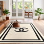 Conceptum Hmnt754 Alfombra 140 x 220 cm Beige y Negro