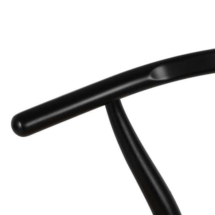 Silla Negro Madera / Fibra Salón 55 X 55 X 77 cm (Set de 2)