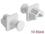 DeLOCK 86507 Cubierta antipolvo para puerto RJ-45, 10 unidades, Blanco