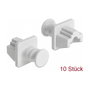 DeLOCK 86507 Cubierta antipolvo para puerto RJ-45, 10 unidades, Blanco