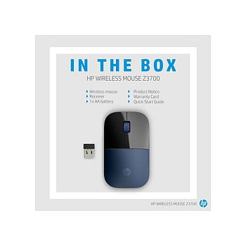HP Ratón inalámbrico Z3700 Azul Lunar HP Ratón inalámbrico Z3700 Azul Lunar