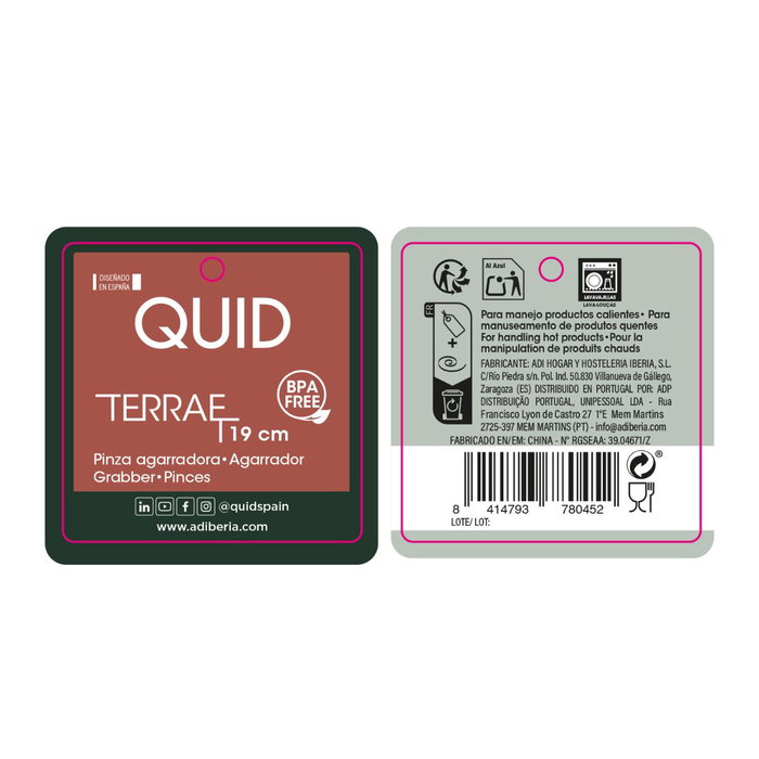 Quid Pinza Agarradora Terrae 19 cm (12 Unidades) Quid Pinza Agarradora Terrae 19 cm (12 Unidades)