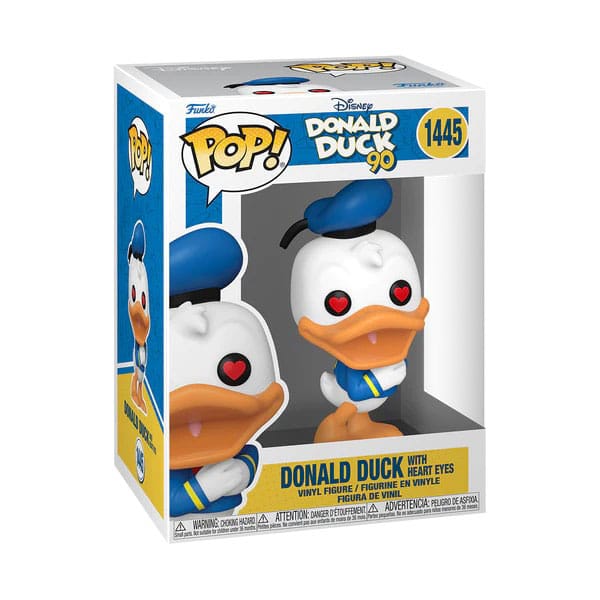 FUNKO Figura POP Disney 90th Anniversary Donald Duck con ojos de corazón