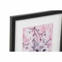DKD Home Decor Set de 4 Cuadros Enmarcados de Gatos, 35x2x45 cm, Rosa y Negro