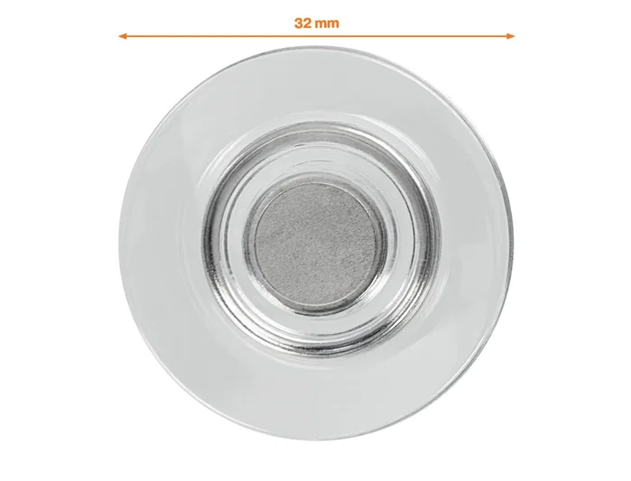 NOBO Imanes para Pizarras de Cristal Transparentes 32 mm, 10 Unidades