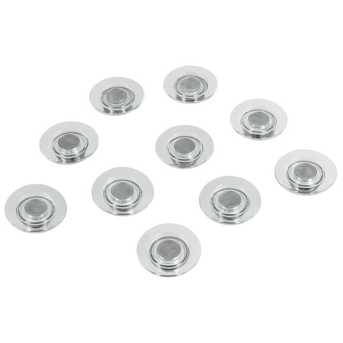 NOBO Imanes para Pizarras de Cristal Transparentes 32 mm, 10 Unidades