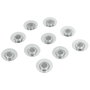 NOBO Imanes para Pizarras de Cristal Transparentes 32 mm, 10 Unidades