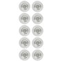 NOBO Imanes para Pizarras de Cristal Transparentes 32 mm, 10 Unidades