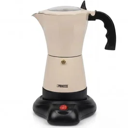 Princess 249431 Cafetera Italiana Eléctrica Beige 6 Tazas