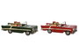 DKD Home Decor Vehiculo Decoracion Navidad Tradicional Rojo Verde 37 x 12 x 15.5 cm (2 Unidades)