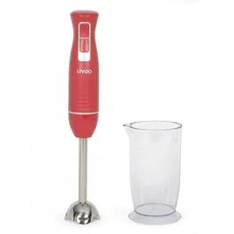 Livoo Licuadora de mano DOP245R con bol - Rojo chili