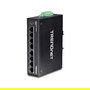 TRENDnet TI-PG80 Switch Industrial con 8 Puertos Gigabit PoE+, No Administrado, Montaje en DIN-Rail, 16 Gbps, IP30