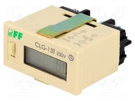F&F Contador electrónico de tiempo de trabajo LCD 0÷99999,9h