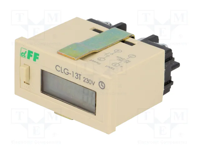 F&F Contador electrónico de tiempo de trabajo LCD 0÷99999,9h