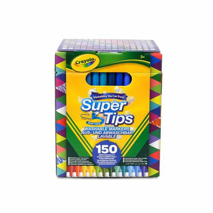Crayola Rotuladores Super Tips Lavables 150 unidades Crayola Rotuladores Super Tips Lavables 150 unidades