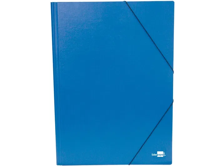 Liderpapel Carpeta Planos A3 N 12 Cartón Gofrado Sencilla Gomas UVI Azul