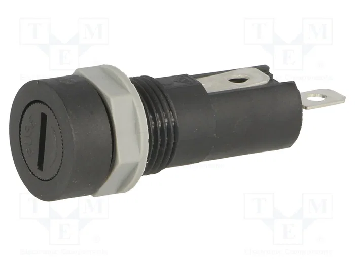 Stelvio Kontek Portafusibles 5x20mm 10A Negro Stelvio Kontek Portafusibles 5x20mm 10A Negro