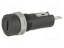 Stelvio Kontek Portafusibles 5x20mm 10A Negro