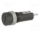 Stelvio Kontek Portafusibles 5x20mm 10A Negro