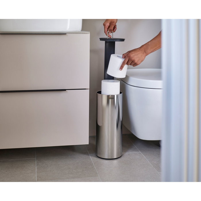 Joseph Joseph EasyStore Luxe Soporte para Papel Higiénico con Almacenamiento Oculto