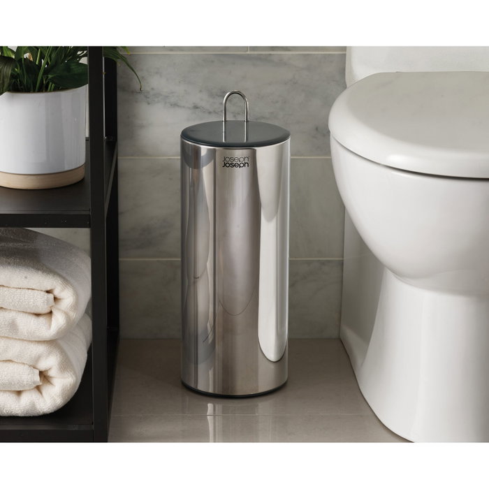 Joseph Joseph EasyStore Luxe Soporte para Papel Higiénico con Almacenamiento Oculto