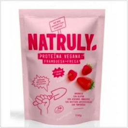 NATRULY Proteína Vegana Orgánica Sabor Frambuesa 350Gr Bio Sin Gluten